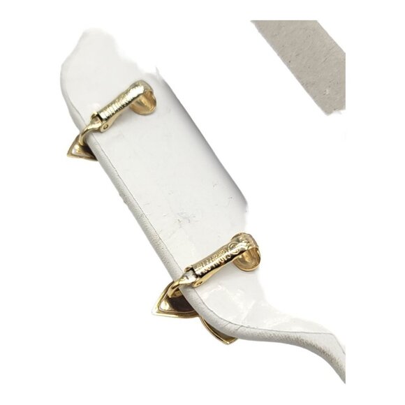 Sarah Coventry Gold Tone Flower Floral Open Metalwork Clip Earrings Vintage - Picture 2 of 6